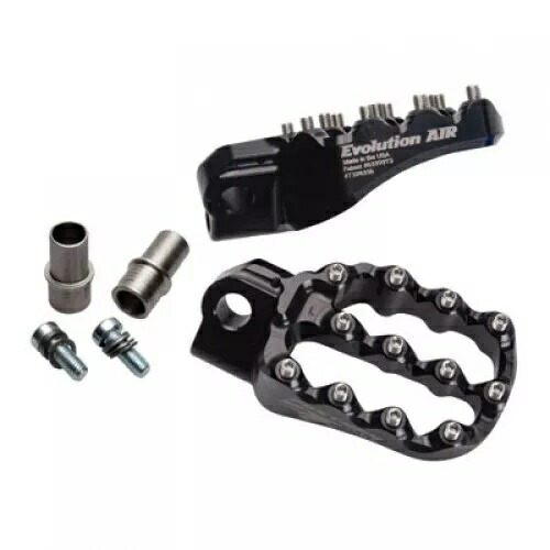 Fastway Evo Air オートバイ用フットペグキット ブラック 1609420004 Fastway Evo Air Motorcycle Foot Pegs Kit Black 1609420004 for Motorcycle 【並行輸入品】