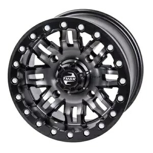 4/137 タスク ティトン ビードロック ホイール 15x10 5.0 + 5.0 ガンメタル/ブラック 185-279-0036 4/137 Tusk Teton Beadlock Wheel 15x10 5.0 + 5.0 Gun Metal/Black 185-279-0036 【並行輸入品】｜カスタムパーツ WORLD倉庫