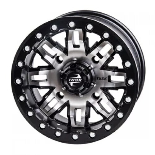 4/137 タスク ティトン ビードロック ホイール 15x10 5.0 + 5.0 機械加工/ブラック 185-279-0030 4/137 Tusk Teton Beadlock Wheel 15x10 5.0 + 5.0 Machined/Black 185-279-0030 【並行輸入品】｜カスタムパーツ WORLD倉庫