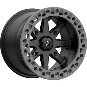 4/156 MSA M31 Lok2 ビードロック ホイール 14x7 3.5 + 3.5 サテン ブラック M31-04756 4/156 MSA M31 Lok2 Beadlock Wheel 14x7 3.5 + 3.5 Satin Black M31-04756 【並行輸入品】｜カスタムパーツ WORLD倉庫