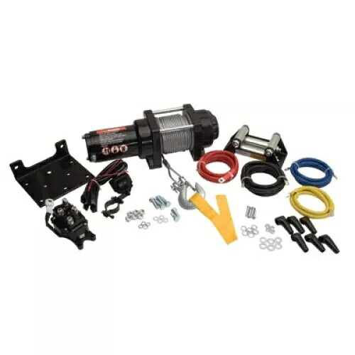 タスクウインチ、ワイヤーロープおよびマウントプレート付き 2500 ポンド 1473630052 Tusk Winch with Wire Rope and Mount Plate 2500 lb. 1473630052 【並行輸入品】｜カスタムパーツ WORLD倉庫