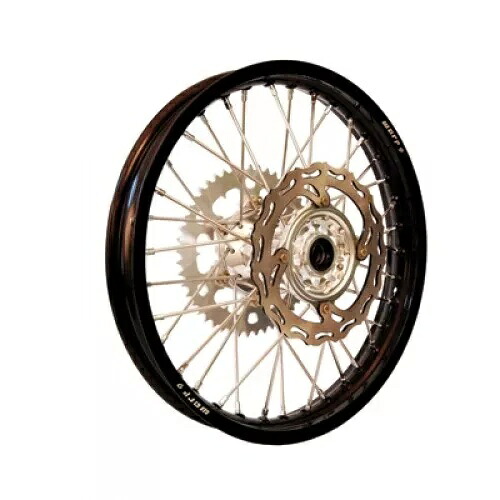 Warp 9 コンプリート ホイール キット - リア 19 x 2.15 ブラック リム/シルバー ハブ/シルバー スポーク Warp 9 Complete Wheel Kit - Rear 19 x 2.15 Black Rim/Silver Hub/Silver Spokes 【並行輸入品】｜カスタムパーツ WORLD倉庫