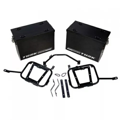 Tusk アルミニウム パニア パニアラック付き V2 ミディアム ブラック 1467340130 Tusk Aluminum Panniers with Pannier Racks V2 Medium Black 1467340130 【並行輸入品】