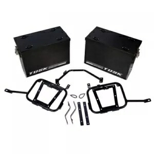 Tusk アルミニウム パニア パニア ラック付き V2 ミディアム ブラック 1467340178 Tusk Aluminum Panniers with Pannier Racks V2 Medium Black 1467340178 【並行輸入品】