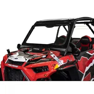 Tusk UTV 折りたたみガラスフロントガラス フロントガラスワイパー付き 190-459-0021 Tusk UTV Folding Glass Windshield with Windshield Wiper 190-459-0021 【並行輸入品】