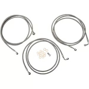 LA チョッパーズ ステンレス スチール ブレーキ ライン - ツーリング ABS LA-8052B19 LA Choppers Stainless Steel Brake Lines - Touring ABS LA-8052B19 【並行輸入品】 54,780円