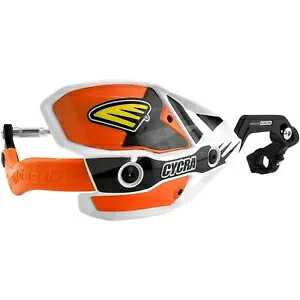 Cycra ホワイト/オレンジ ウルトラ オーバーサイズ ハンドガード 1CYC-7408-22X Cycra White/Orange Ultra Oversized Handguards 1CYC-7408-22X 【並行輸入品】