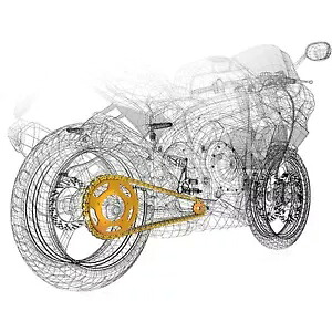 レジーナ チェーンとスプロケット - ヤマハ用 - YFZ 660 R 5QUAD/092KYA005 Regina Chain and Sprocket - for Yamaha - YFZ 660 R 5QUAD/092KYA005 【並行輸入品】