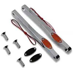 Pro-One パフォーマンス LED フロント ターン シグナル ライト - クローム 909110 Pro-One Performance LED Front Turn Signal Lights - Chrome 909110 【並行輸入品】
