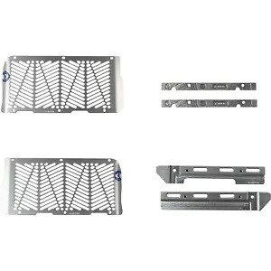 Moose Racing ビレット ラジエーター ガード - シルバー ベータ 12-4023 Moose Racing Billet Radiator Guards - Silver for Beta 12-4023 【並行輸入品】