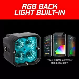 XKGLOW C3 キューブ ライト、RGB アクセント照明キット付き XK065001-FL-KIT XKGLOW C3 CUBE LIGHTS WITH RGB ACCENT LIGHTING KITS XK065001-FL-KIT 【並行輸入品】｜カスタムパーツ WORLD倉庫