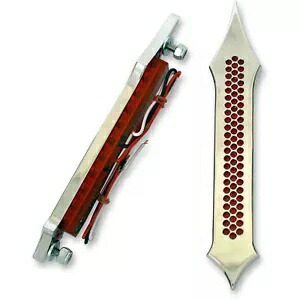 Accutronix バッグ ライト - トライバル ドリルド - レッド LED BL01-LDC Accutronix Bag Lights - Tribal Drilled - Red LED BL01-LDC 【並行輸入品】