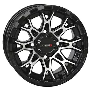 システム 3 ST-6 アルミ ホイール - 14x7、4/137、4+3 - グロスブラック/機械加工 14S3-6036 System 3 ST-6 Aluminum Wheel - 14x7, 4/137, 4+3 - Gloss Black/Machined 14S3-6036 【並行輸入品】