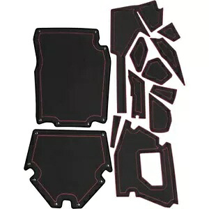 Moramoto マットキット Polaris RZR RS1 用 - ブラック/レッド 100BST-123CM-0121 Moramoto Mat Kit for Polaris RZR RS1 - Black/Red 100BST-123CM-0121 【並行輸入品】|カスタムパーツ WORLD倉庫