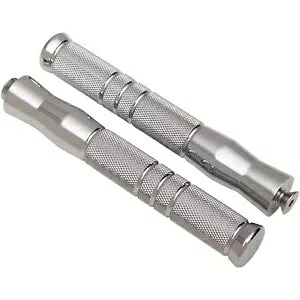 Accutronix フットペグ - ローレット加工 - フロント PF121-KGC Accutronix Footpegs - Knurled - Front PF121-KGC 【並行輸入品】