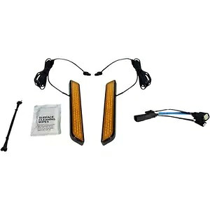 カスタム ダイナミクス LED フォーク ライト - アンバー - ブラック CD-FORK-SS6-AB Custom Dynamics LED Fork Light - Amber - Black CD-FORK-SS6-AB 【並行輸入品】