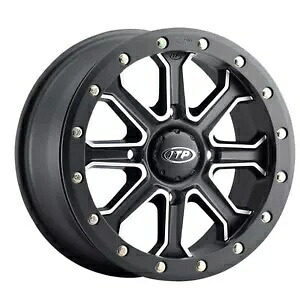 ITP イナーシャ ホイール - フロント/リア - ブラック - 15x7 - 4/156 - 5+2 1522530727B ITP Inertia Wheel - Front/Rear - Black - 15x7 - 4/156 - 5+2 1522530727B 【並行輸入品】