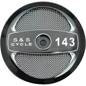 S&S サイクル エア クリーナー カバー ステルス 143 インチ - ブラック 170-0323 S&S Cycle Air Cleaner Cover Stealth 143\