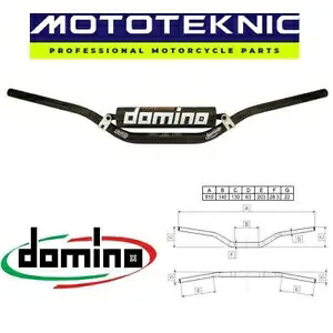 ドミノ ブラック HRB ミディアム ベンド ビッグ バー オフロード ハンドルバー、TM バイクに適合 Domino Black HRB Medium Bend Big Bar Offroad Handlebar to fit TM Bikes 【並行輸入品】 45,540円