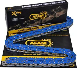 AFAM 520 ピッチ 120 リンク ブルーチェーン 結合リンク付き AFAM 520 Pitch 120 Link Blue Chain With Joining Link 【並行輸入品】
