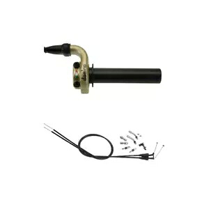 スズキ RMZ 250 04-09 ドミノ KRE クイック アクション スロットル ゴールド + ケーブル Suzuki RMZ 250 04-09 Domino KRE Quick Action Throttle Gold + cables 【並行輸入品】