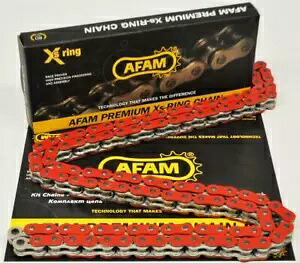 AFAM 530 ピッチ 116 リンク レッドチェーン 結合リンク付き AFAM 530 Pitch 116 Link Red Chain With Joining Link 【並行輸入品】