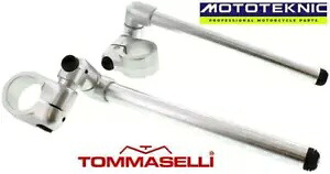 Domino Tommaselli 32mm 3 ウェイ調節可能なクリップオン Domino Tommaselli 32mm 3 Way Adjustable Clip Ons 【並行輸入品】｜カスタムパーツ WORLD倉庫