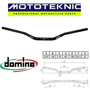 ドミノ ブラック HSA トライアル ファット バー / ビッグ バー ハンドルバー、Moto Roma バイクに適合 Domino Black HSA Trials Fat Bar / Big Bar Handlebars to fit Moto Roma Bikes 【並行輸入品】