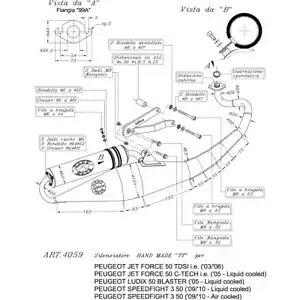 コンプリートエキゾースト レオヴィンス HM Tt ブラック アルミニウム プジョー ジェット フォース テック 50 2005 - 2016 Complete Exhaust Leovince HM Tt Black Alu Peugeot Jet Force Tech 50 2005 - 2016 【並行輸入品】