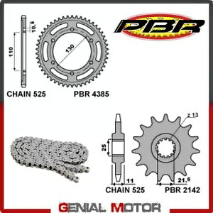 EK1976G チェーンとスプロケットキット 16 / 45 / 525 PBR ヤマハ YZF-R6 2006 - 2019 EK1976G Chain and Sprockets Kit 16 / 45 / 525 PBR YAMAHA YZF-R6 2006 - 2019 【並行輸入品】
