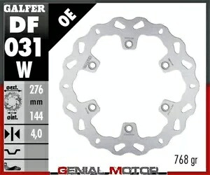Galfer ブレーキ ディスク フロント ウェーブ固定 276x4 mm ホンダ XL 600 V TRANSALP 1994 -1996- Galfer brake discs front wave fixed 276x4 mm Honda XL 600 V TRANSALP 1994 -1996- 【並行輸入品】
