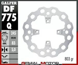 Galfer ブレーキ ディスク リア CUBIQ FIXED 245x5 mm DUCATI 1098 2007-2008- Galfer brake discs rear CUBIQ FIXED 245x5 mm DUCATI 1098 2007-2008- 【並行輸入品】