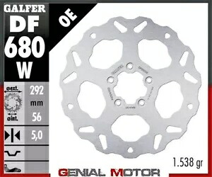 Galfer フロント ブレーキ ディスク WAVE FIXED 292x5mm HARLEY.D FLHR/i ROAD KING 2000-2007 Galfer Front Brake Disc WAVE FIXED 292x5mm HARLEY.D FLHR/i ROAD KING 2000-2007 【並行輸入品】