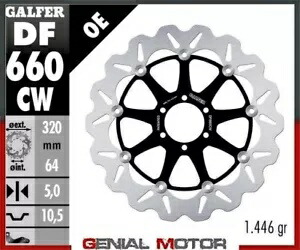 Galfer フロント ブレーキ ディスク ウェーブ フローティング フル ドゥカティ 851 スポーツ プロダクション 1990-1991 Galfer Front Brake Disc WAVE FLOATING FULL DUCATI 851 SPORT PRODUCTION 1990-1991 【並行輸入品】｜カスタムパーツ WORLD倉庫