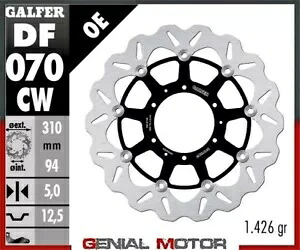 Galfer フロント ブレーキ ディスク ウェーブ フローティング コンプリート 310x5mm ホンダ CTX 1300 C ABS 2014 Galfer Front Brake Disc WAVE FLOATING COMPLETE 310x5mm HONDA CTX 1300 C ABS 2014 【並行輸入品】｜カスタムパーツ WORLD倉庫