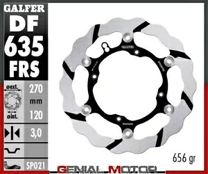 Galfer ブレーキディスク フロント WAV FLOAT OVERSIZE GROOVED 270 HUSQVARNA 250 WR 2000- Galfer brake discs front WAV FLOAT OVERSIZE GROOVED 270 HUSQVARNA 250 WR 2000- 【並行輸入品】