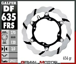 Galfer ブレーキディスク フロント ウェーブ フロート オーバーサイズ 溝付き 270 オッサ e 300i 2012- Galfer brake discs front wave float oversize grooved 270 ossa e 300i 2012- 【並行輸入品】