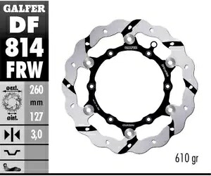Galfer ブレーキ ディスク フロント ウェーブ フローティング グロ 260x3 ベータ 498 RR 4t エンデューロ 2013- Galfer brake disc front wave floating gro 260x3 beta 498 rr 4t enduro 2013- 【並行輸入品】 56,100円