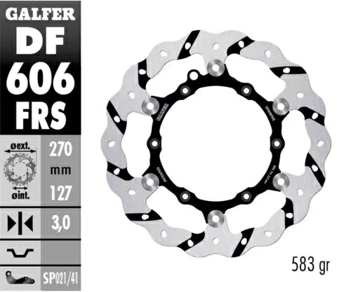 Galfer ブレーキディスク フロント ウェーブ フロート オーバー グロ 270 ktm 450 sxf 工場 2018 2023- Galfer brake disc front wave float overs gro 270 ktm 450 sxf factory 2018 2023- 【並行輸入品】