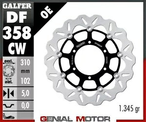 Galfer フロント ブレーキ ディスク ウェーブ フローティング フル 310x5mm スズキ GSX R 1000 2009-2011 Galfer Front Brake Disc WAVE FLOATING FULL 310x5mm SUZUKI GSX R 1000 2009-2011 【並行輸入品】｜カスタムパーツ WORLD倉庫