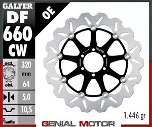 Galfer フロント ブレーキ ディスク ウェーブ フローティング コンプリート APRILIA DORSODURO 900 2017 Galfer Front Brake Disc WAVE FLOATING COMPLETE APRILIA DORSODURO 900 2017 【並行輸入品】｜カスタムパーツ WORLD倉庫