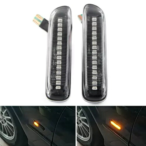 BMW 3 シリーズ E46 LED シーケンシャルダイナミックサイドマーカーライトターンシグナルライト用 For BMW 3 Series E46 LED Sequential Dynamic Side Marker Light Turn Signal Lights 【並行輸入品】