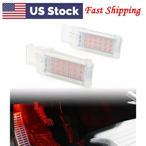 2 個赤い車 LED 足元ライト VW ゴルフ 5 ジェッタパサート CC シュコダファビア III 3 2PCS Red Car LED Footwell Light For VW GOLF 5 Jetta Passat CC SKODA Fabia III 3 【並行輸入品】