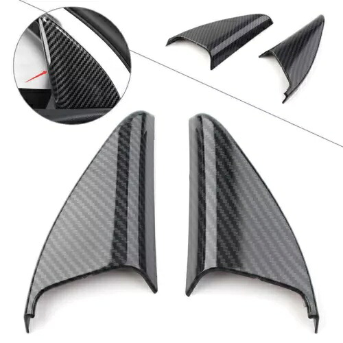 ベンツ A クラス A220 W177 2019 カーボンファイバー A ピラー三角形フレームカバートリム For Benz A-Class A220 W177 2019 Carbon Fiber A Pillar Triangle Frame Cover Trim 【並行輸入品】
