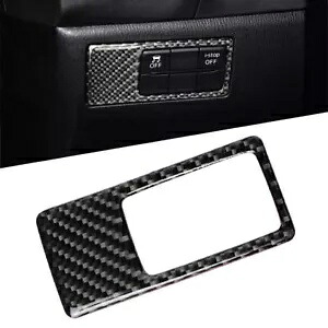 マツダ 3 アクセラ 2017 2018 カーボンファイバーヘッドライトスイッチボタンカバートリムに適合 Fits Mazda 3 Axela 2017 2018 Carbon Fiber Headlight Switch Button Cover Trim 【並行輸入品】