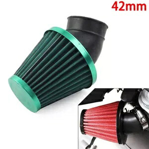42mmエアインテークフィルタークリーナーゴムベンドインレットステンレススチールメッシュ 42mm Air Intake Filter Cleaner Rubber Bend Inlet Stainless Steel Mesh 【並行輸入品】