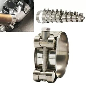 エキゾーストパイプクランプ 63mm ステンレスマフラー 固定キャリパー Exhaust Pipe Clamp 63mm Stainless Steel Muffler Fixed Caliper 【並行輸入品】
