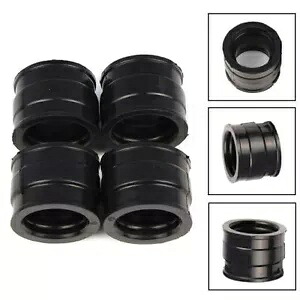 4 個キャブレターホルダーインテークマニホールドブーツブラックホンダ CB650 RC03 1979-1982 4pcs Carburetor Holder Intake Manifold Boot Black For Honda CB650 RC03 1979-1982 【並行輸入品】
