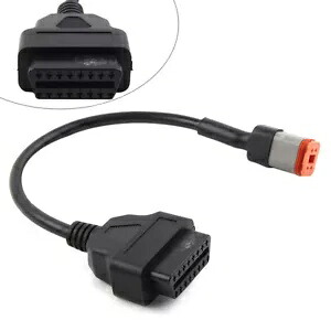 4ピン - OBD2 診断スキャナー アダプター ケーブル ハーレーダビッドソン 16ピン - 4ピンに適合 4Pin to OBD2 Diagnostic Scanner Adapter Cable Fit Harley Davidson 16Pin to 4Pin 【並行輸入品】