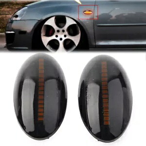 2 * シーケンシャル LED ダイナミックサイドマーカーターンシグナルウインカーアンバーライトスズキ用 2* Sequential LED Dynamic Side Marker Turn Signal Blinker Amber Light For Suzuki 【並行輸入品】